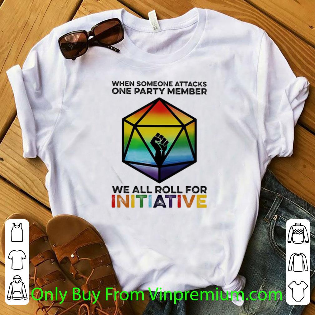 Top Dungeons & Dragons Dice D20 Black Lives Matter Lgbt Initiative shirt