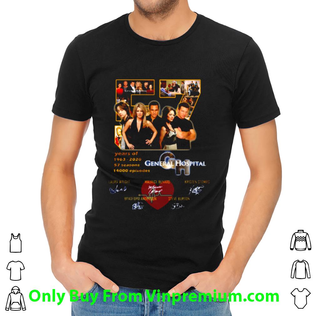 Official 57 Years Of General Hospital 1963-2020 57 Seasons 14000 Episodes Signatures shirt