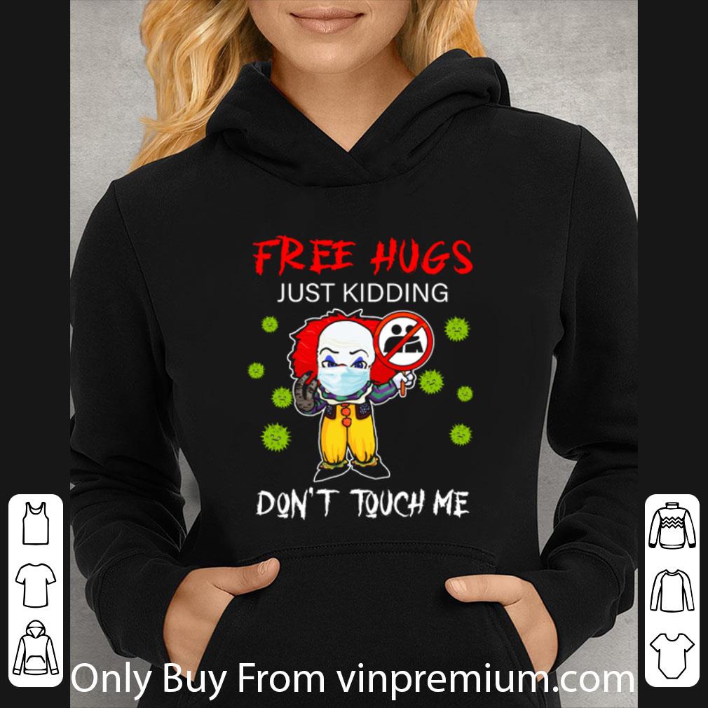 1339bd1f premium halloween pennywise it free hugs just kidding don t touch me covid 19 shirt 4 - Premium Halloween Pennywise It Free Hugs Just Kidding Don’t Touch Me Covid-19 shirt