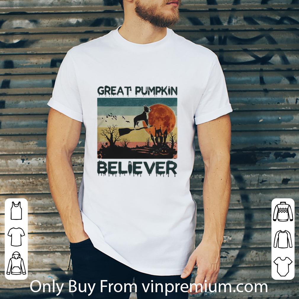 Nice Halloween Cat Great Pumpkin Believer Vintage shirt