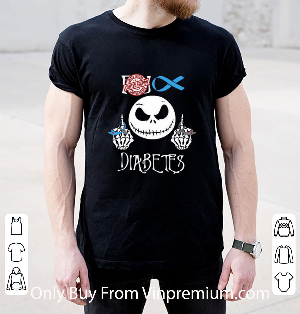 Great Jack Skellington Diabetes Cancer Awareness shirt