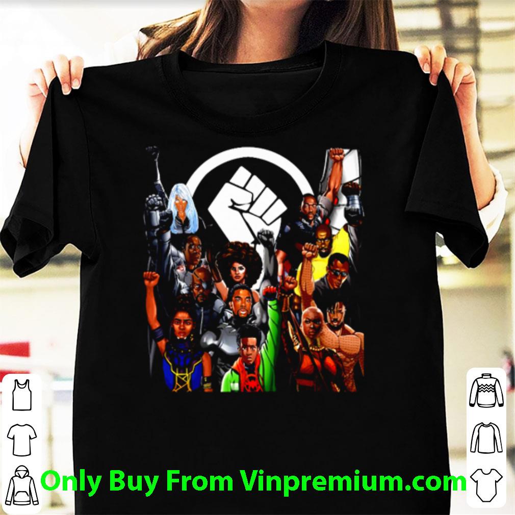 Nice Marvel Character Juneteenth Black Lives Matter shirt