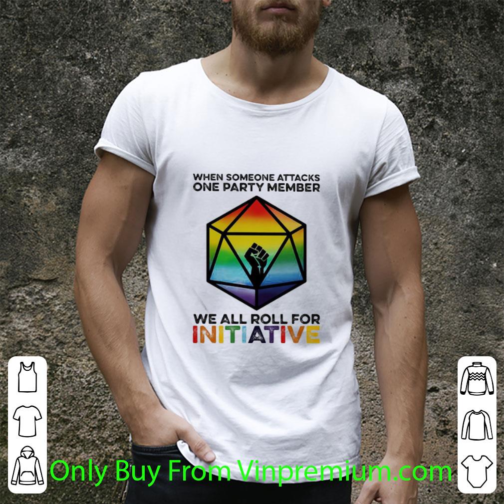 Top Dungeons & Dragons Dice D20 Black Lives Matter Lgbt Initiative shirt