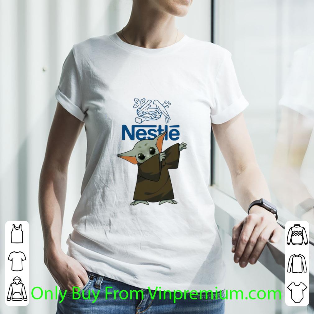 Awesome Dabbing Baby Yoda Mask Nestle Logo Coronavirus shirt Awesome Dabbing Baby Yoda Mask Nestle Logo Coronavirus shirt