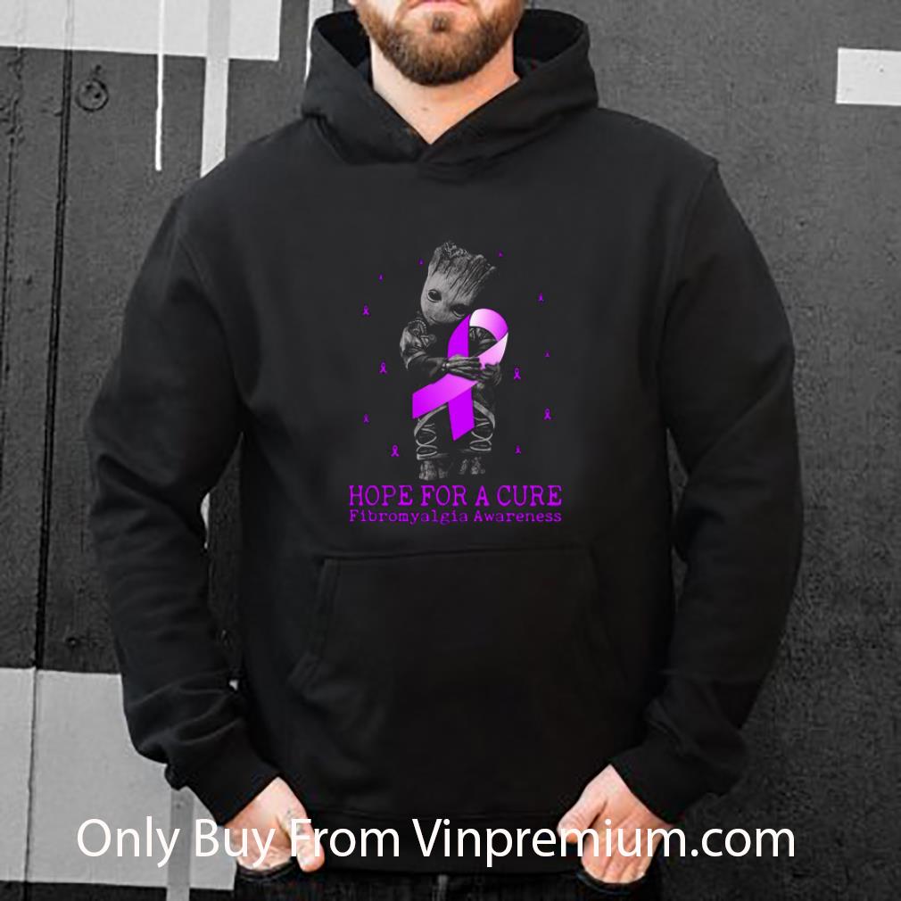 859a9b3f nice hope for a cure fibromyalgia awareness baby groot shirt 4 - Nice Hope For A Cure Fibromyalgia Awareness Baby Groot shirt