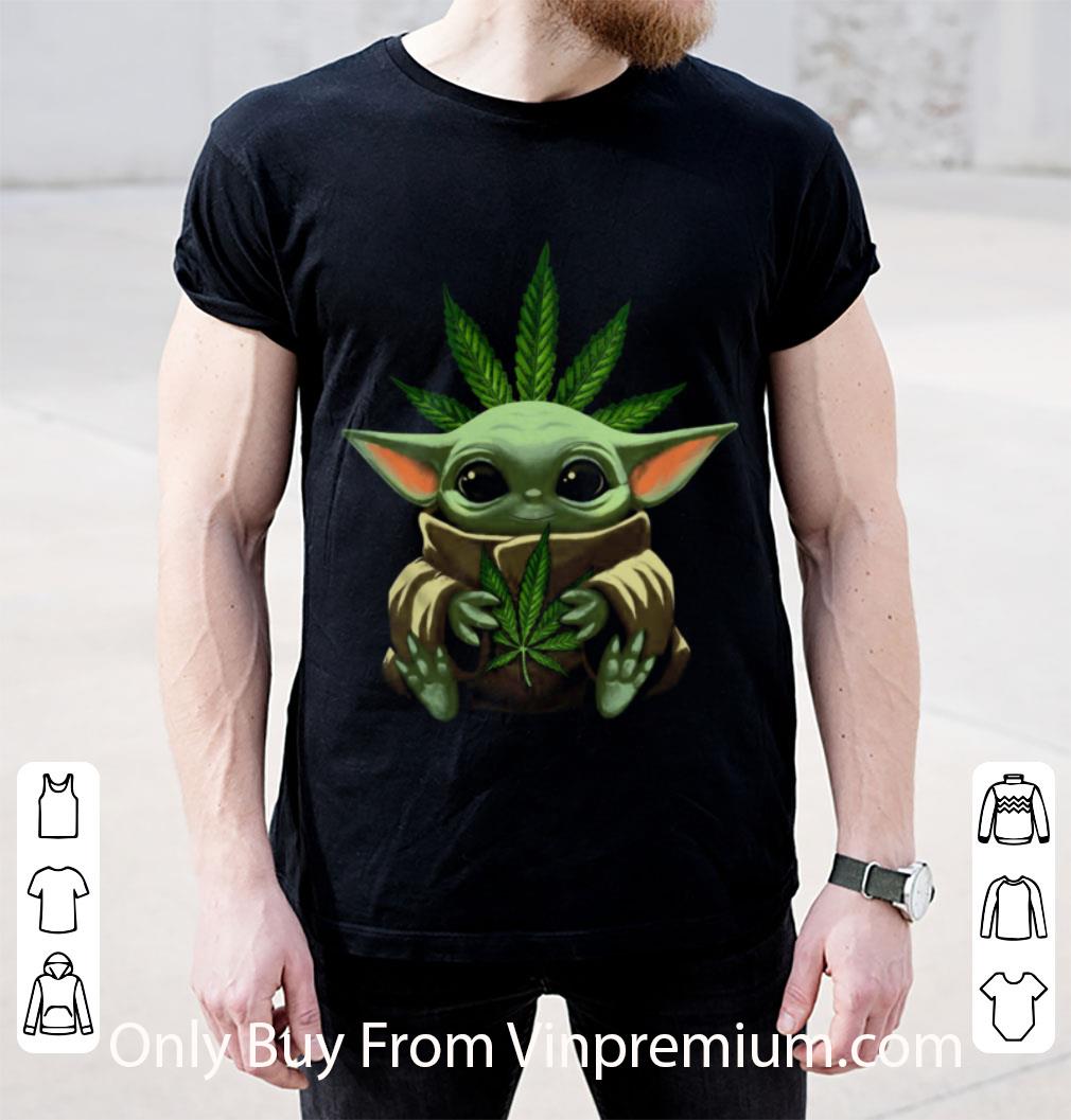 Great Baby Yoda Hug Marijuana shirt