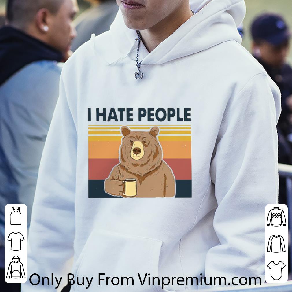 daacef1a nice bear i hate people version vintage shirt 4 - Nice Bear I Hate People Version Vintage shirt