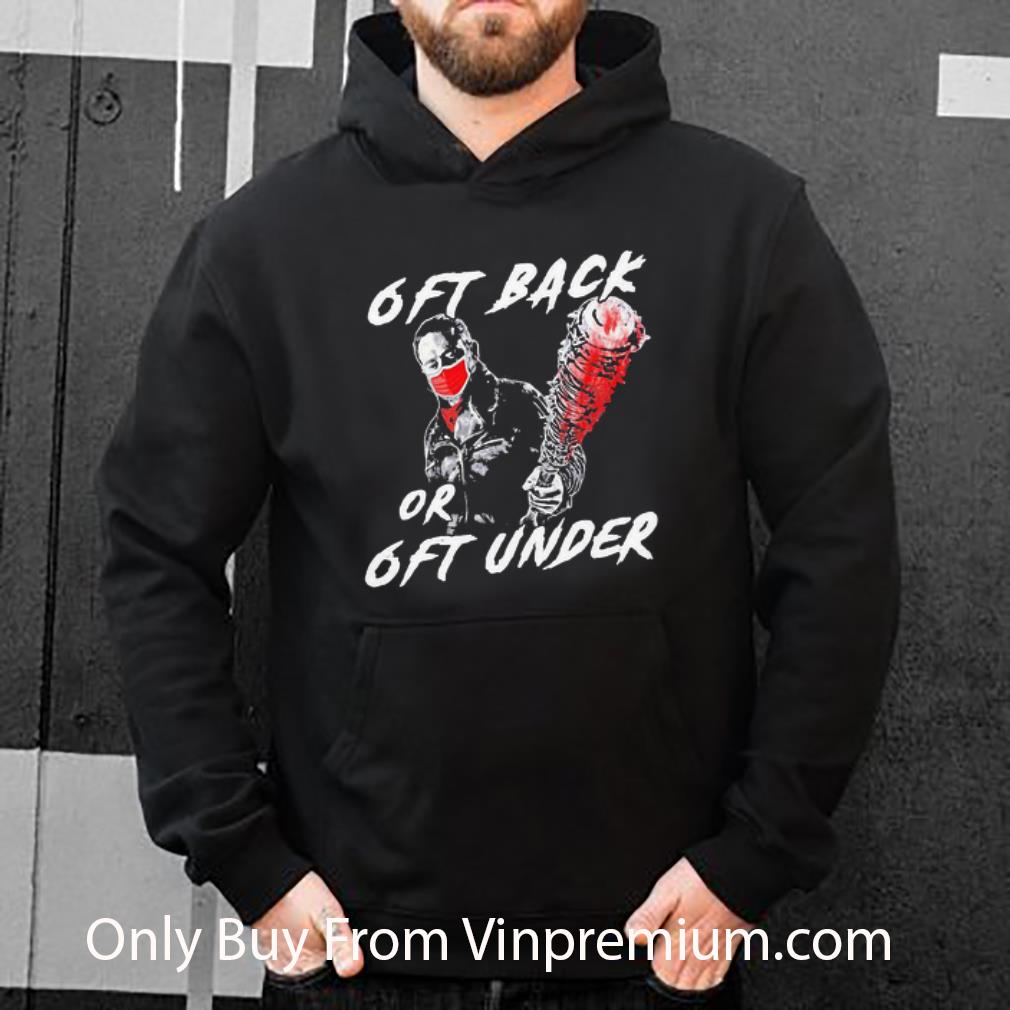 e0b26be4 awesome halloween negan mask 6ft back or 6ft under coronavirus shirt 4 - Awesome Halloween Negan Mask 6ft Back Or 6ft Under Coronavirus shirt