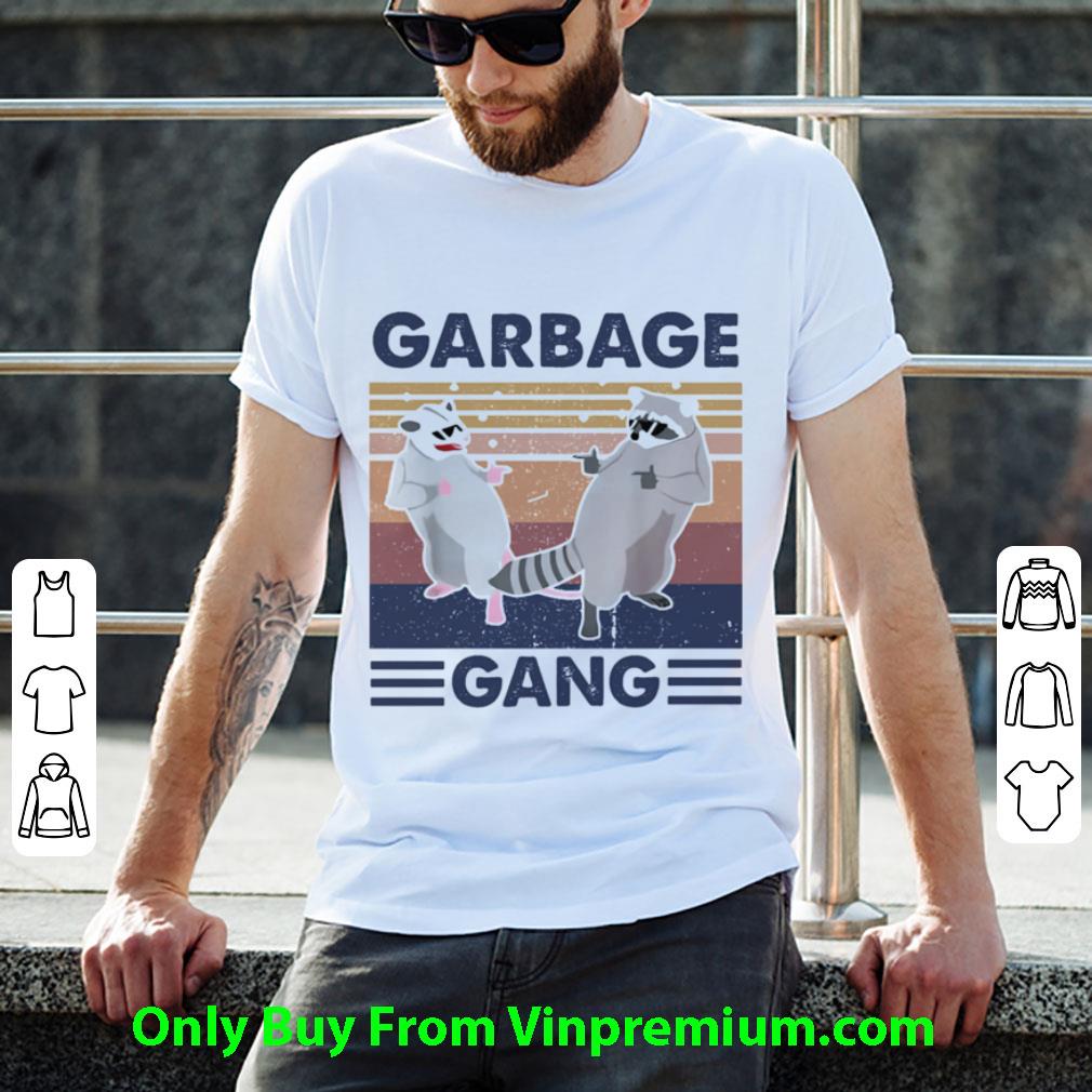 Awesome Vintage Raccoon Garbage Gang shirt