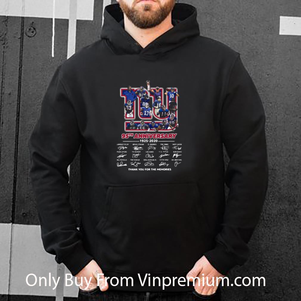 1d8fb935 hot new york giants 95th anniversary thank you for the memories signatures shirt 4 - Hot New York Giants 95th Anniversary Thank You For The Memories Signatures shirt