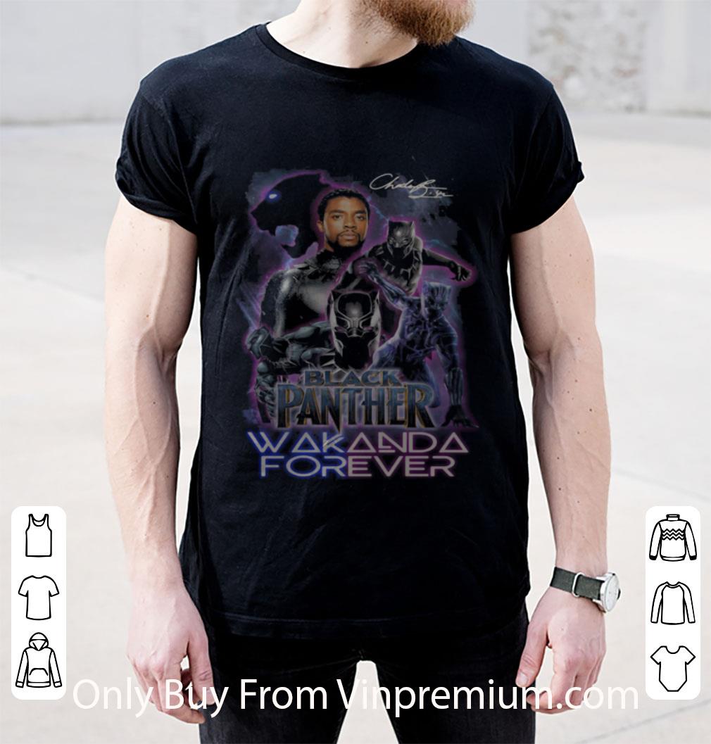 Nice Black Panther Rip Chadwick Wakanda Forever Signature 2020 shirt