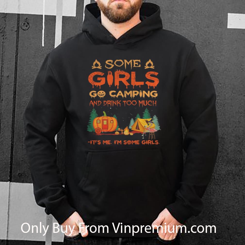 59556b52 premium halloween flamingo some girls go camping and drink too much it s me i m some girl shirt 4 - Premium Halloween Flamingo Some Girls Go Camping And Drink Too Much It’s Me I’m Some Girl shirt