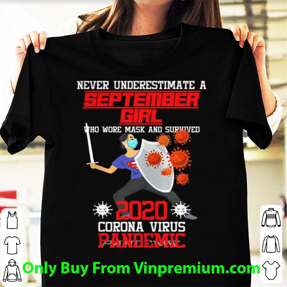 Official September Girl Hustle Like A Boss Act Like A Queen shirt