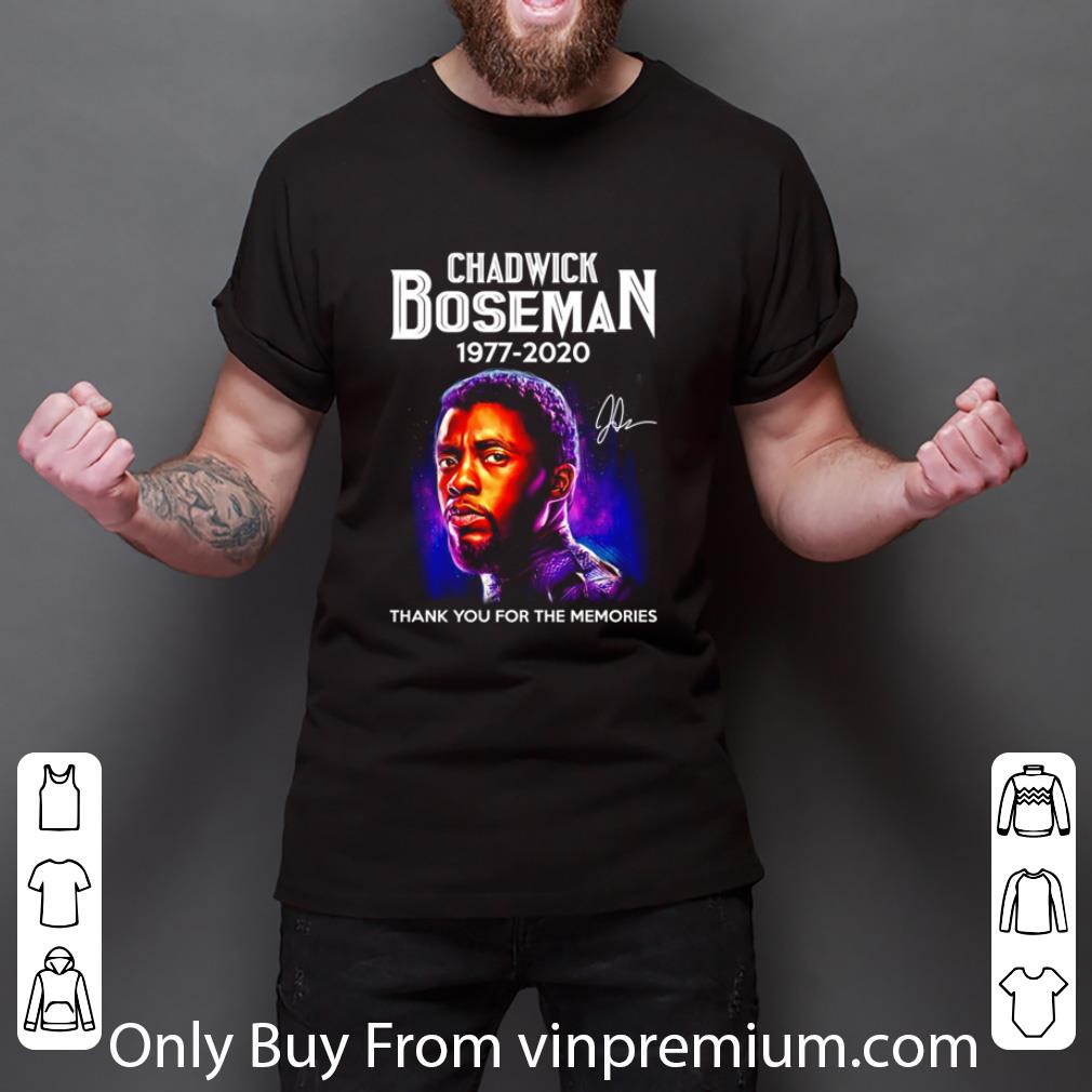 Original Chadwick Boseman 1977 2020 Thank You For The Memories shirt