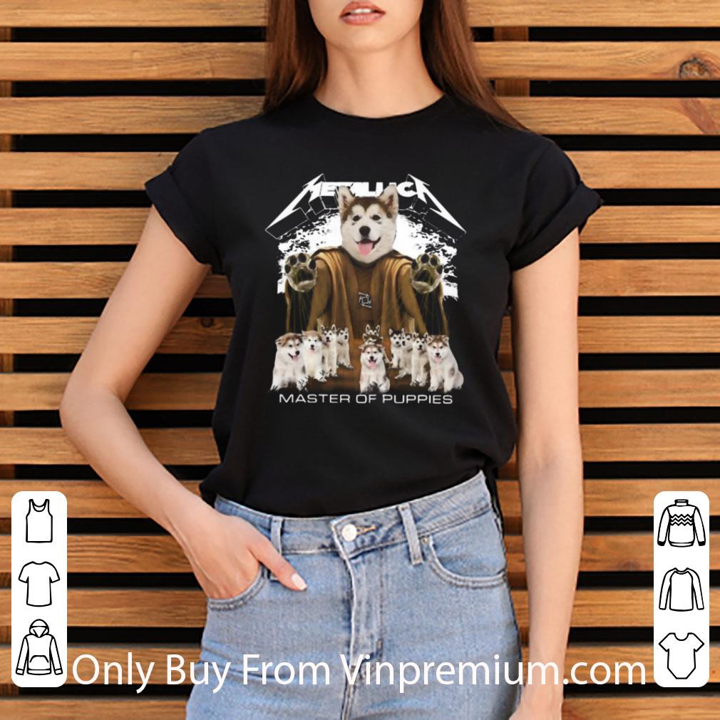 Official Husky Metallica Master Of Puppies shirt Official Husky Metallica Master Of Puppies shirt
