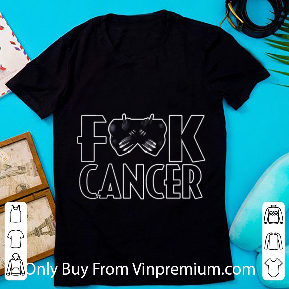 Nice Black Panther Fuck Cancer shirt