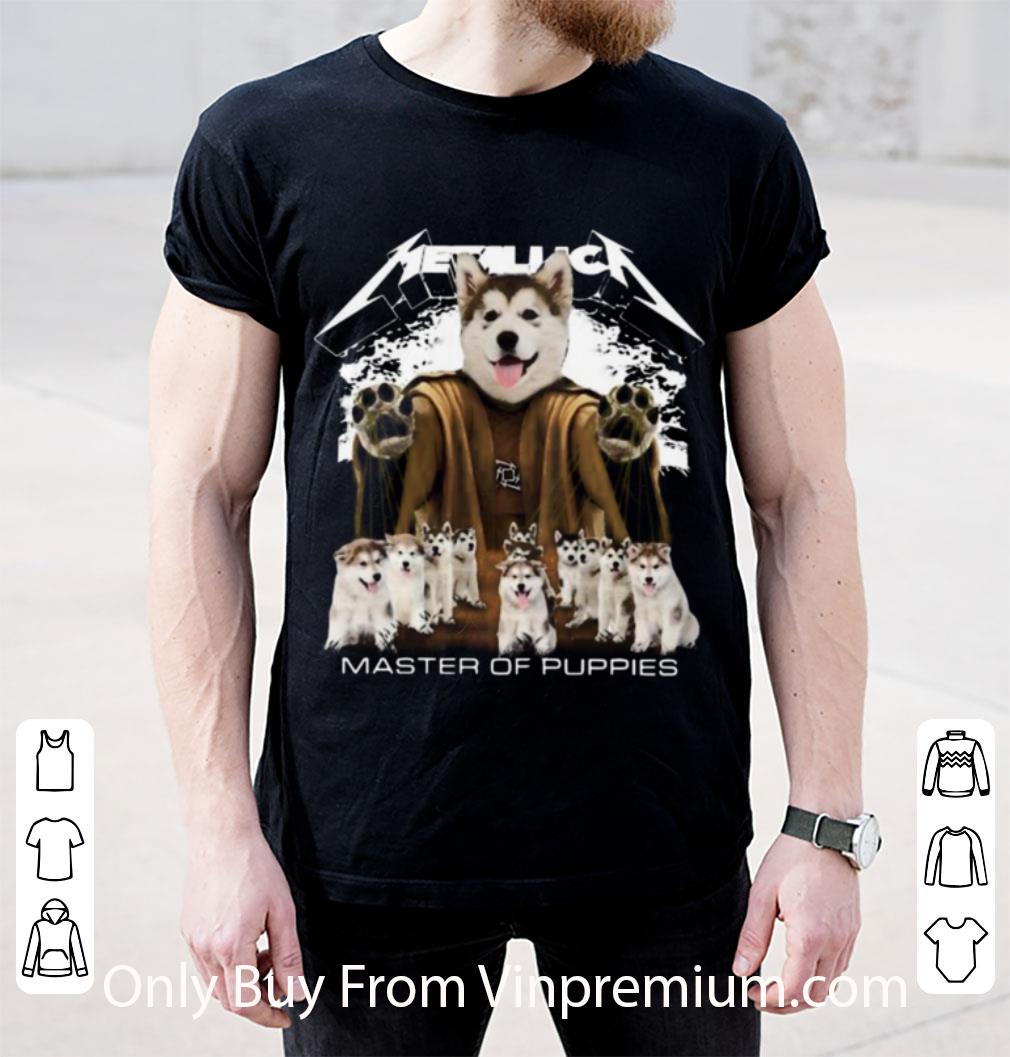 Official Husky Metallica Master Of Puppies shirt Official Husky Metallica Master Of Puppies shirt