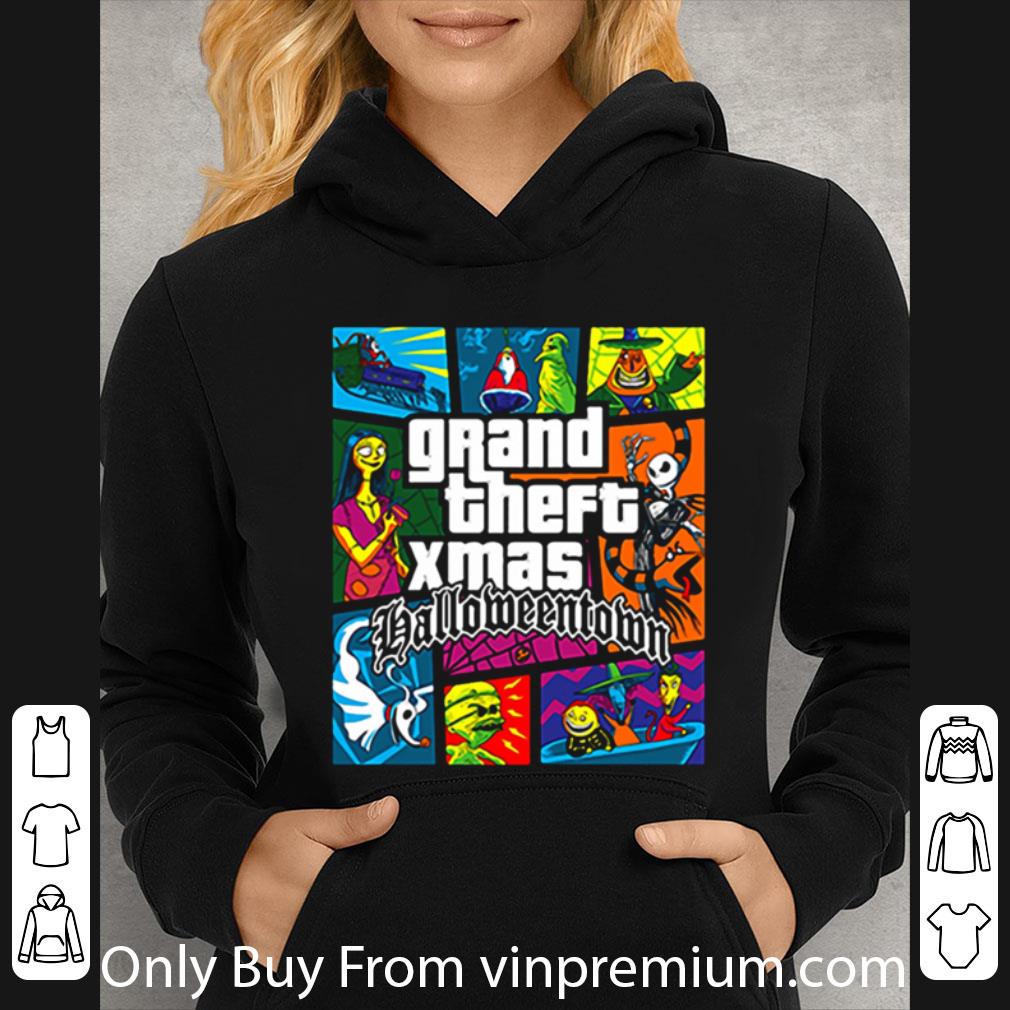 Premium Grand Theft Xmas Halloween Town shirt b876f808 premium grand theft xmas halloween town shirt 4 - Premium Grand Theft Xmas Halloween Town shirt