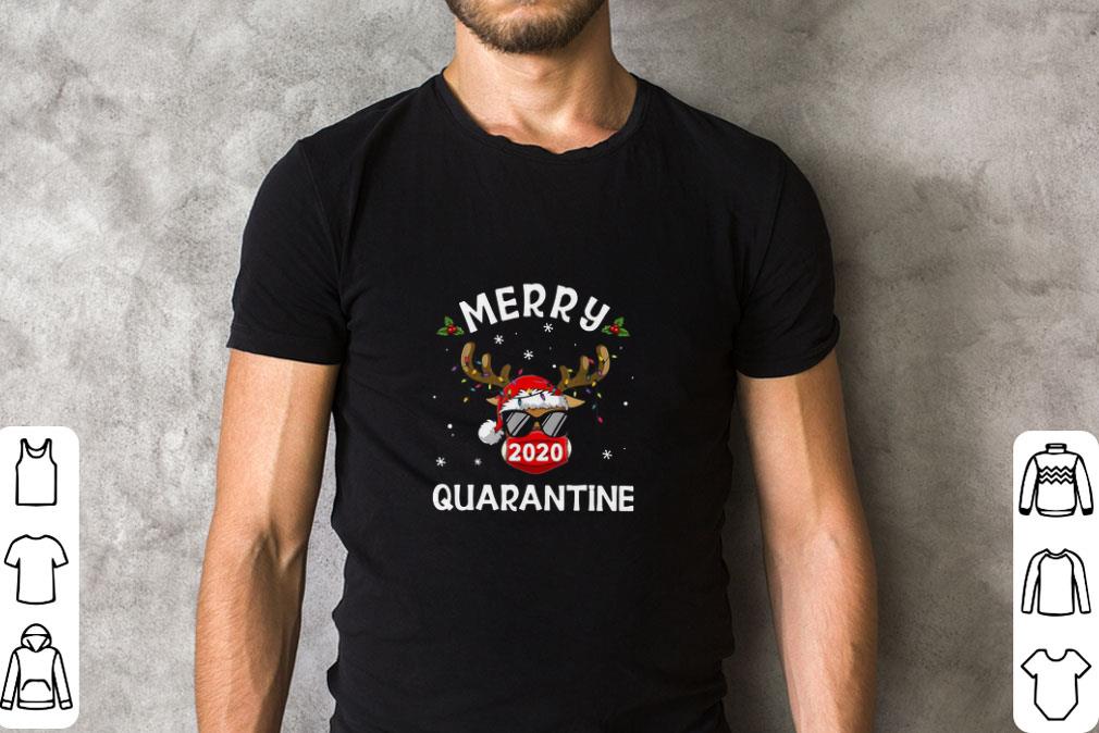 Hot Reindeer Face Mask 2020 Quarantine Merry Christmas Sweater shirt