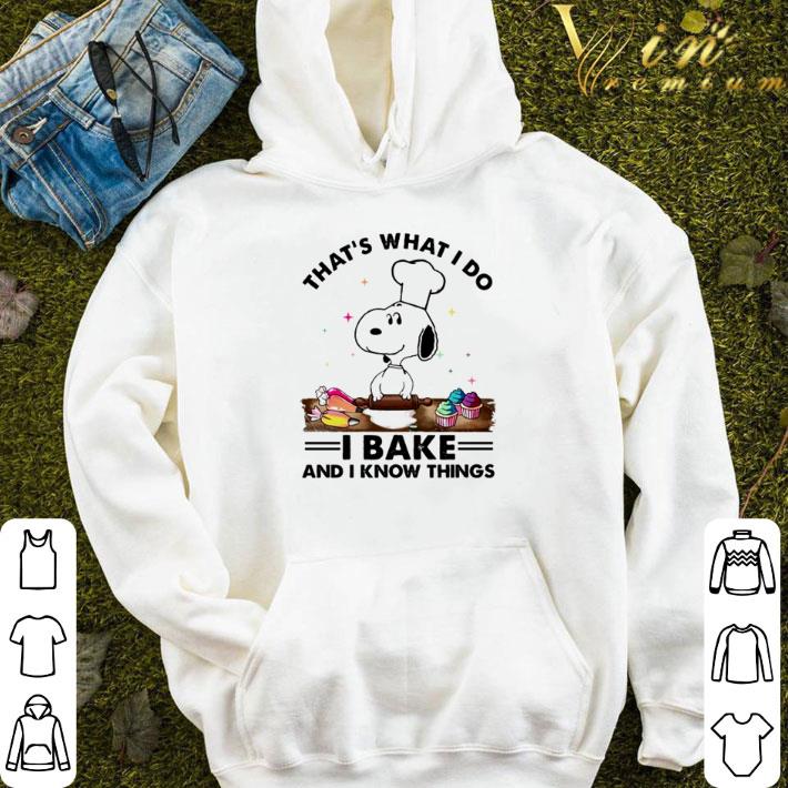 0f9a1be9 snoopy that s what i do i bake and i know things shirt 4 - Snoopy that’s what I do I bake and I know things shirt