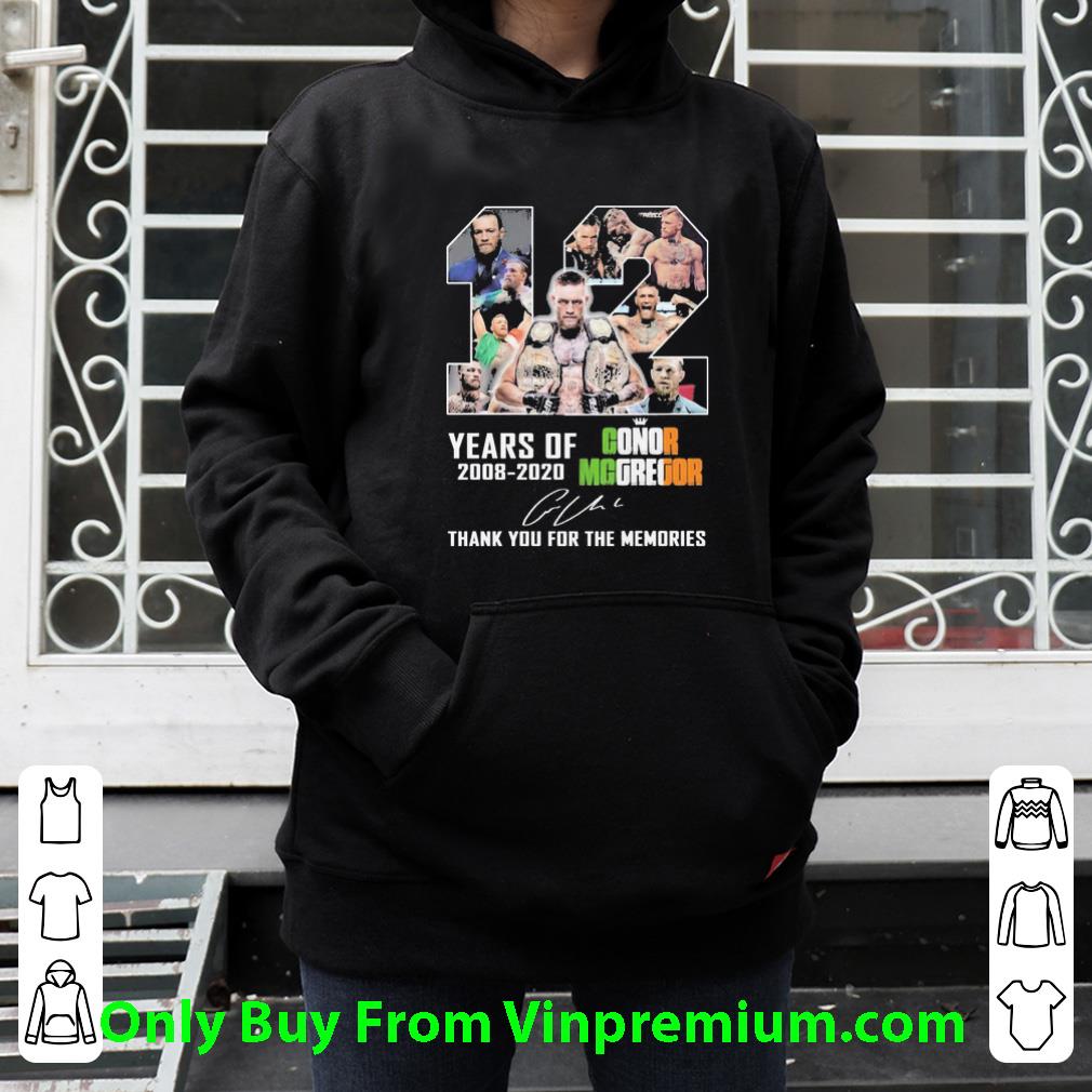 1692f8d6 pretty 12 years of 2008 2020 conor mcgregor signature shirt 4 - Pretty 12 Years Of 2008 2020 Conor Mcgregor Signature shirt