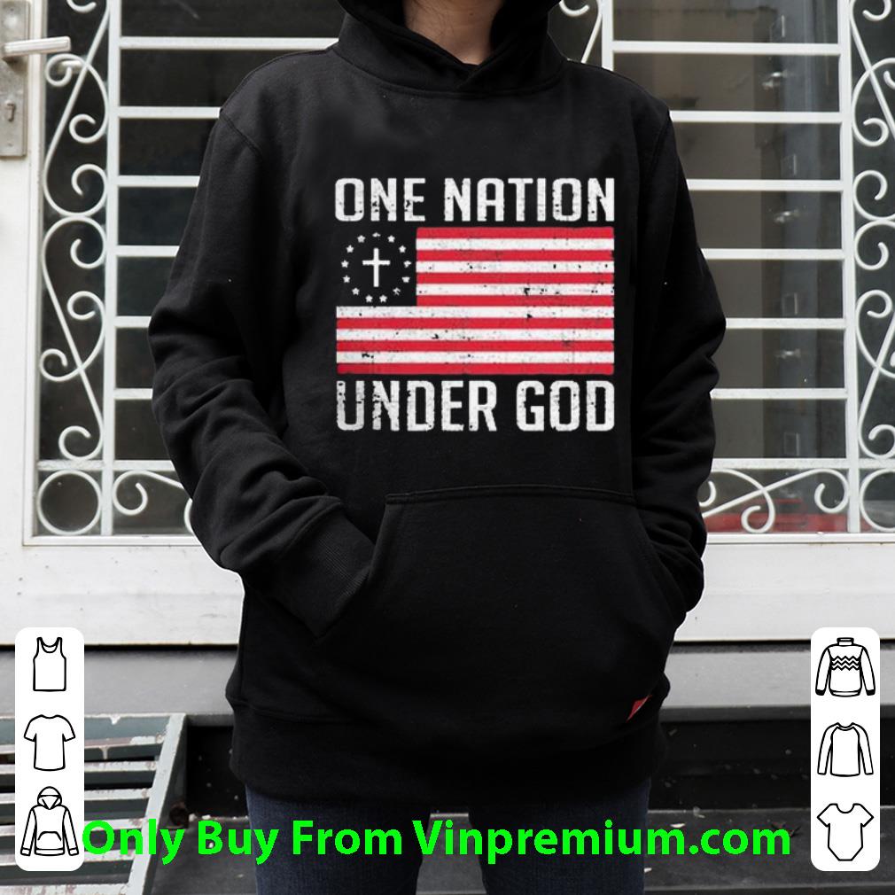 1cdc543e awesome one nation under god american flag shirt 4 - Awesome One Nation Under God American Flag shirt