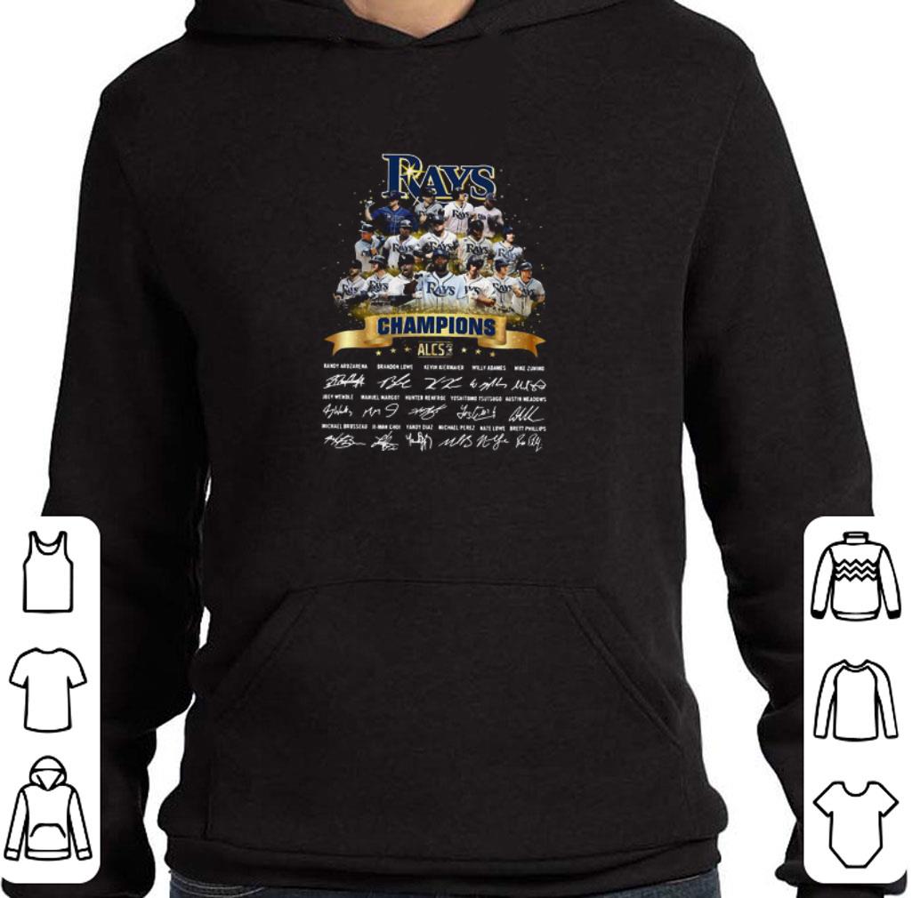 1d08e371 tampa bay rays player signature alcs 2020 champions shirt 4 - Tampa Bay Rays Player Signature Alcs 2020 Champions shirt