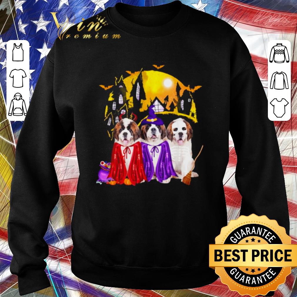 2402cc57 top saint bernard dog halloween witch dog lover shirt 4 - Top Saint Bernard Dog Halloween Witch Dog Lover shirt