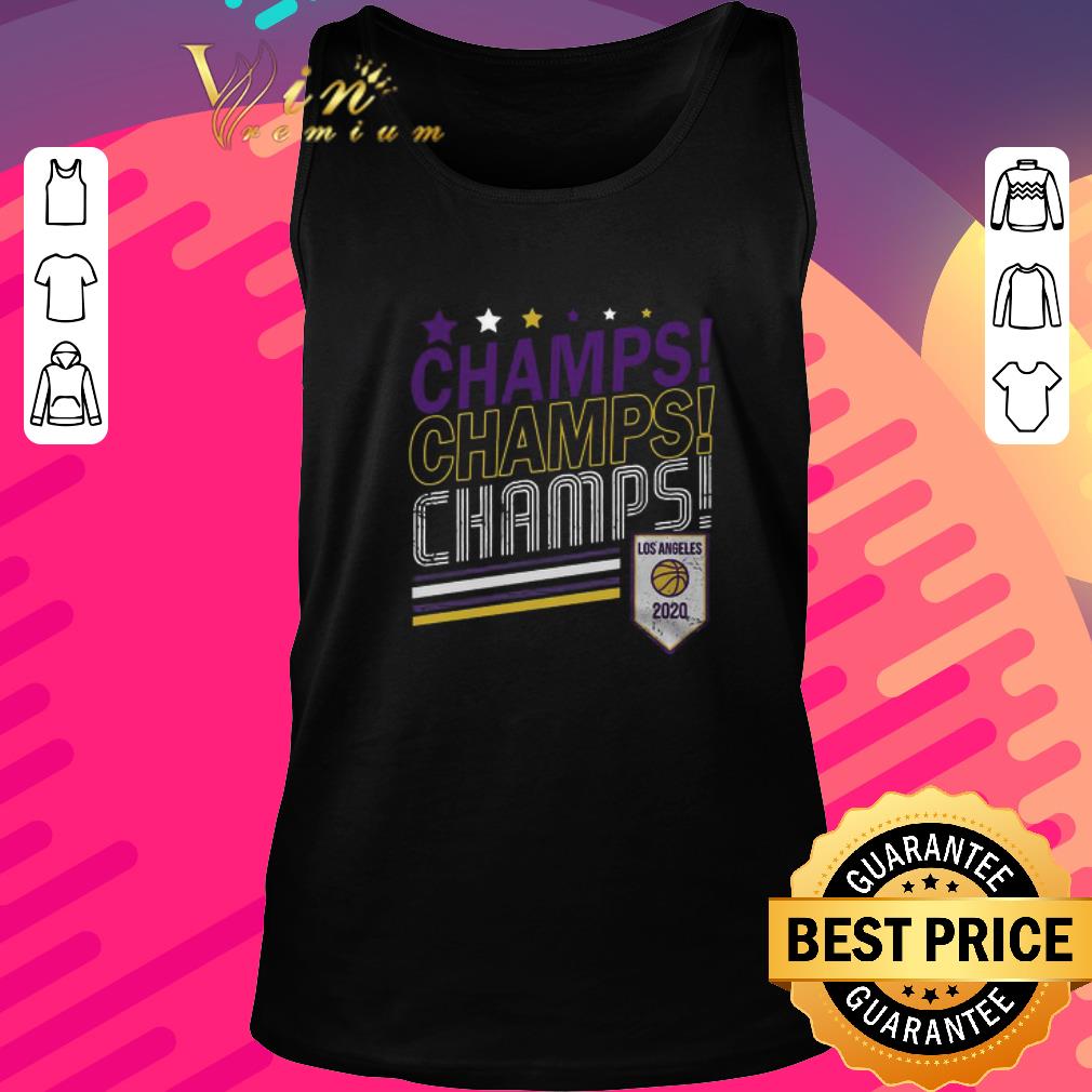 Nice Champs Champs Champs Los Angeles 2020 Baseball shirt