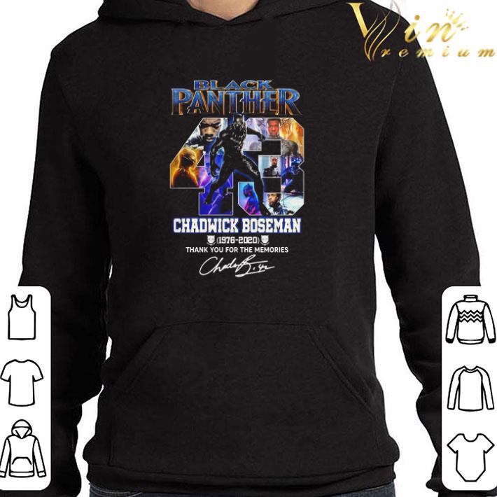 59fbd292 black panther chadwick boseman 1976 2020 thank you for the memories shirt 4 - Black Panther Chadwick Boseman 1976 2020 thank you for the memories shirt