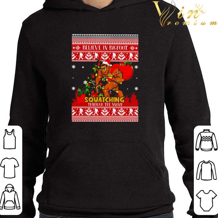 5a8d747b believe in bigfoot squatching through the snow sweater 4 - Believe in bigfoot Squatching through the snow sweater