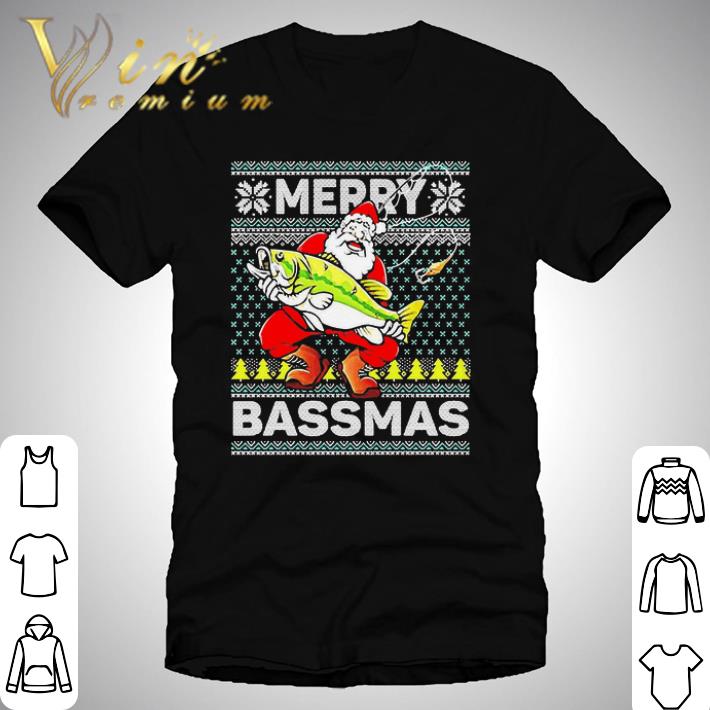 Fish Santa Merry Bassmas Christmas 2020 shirt