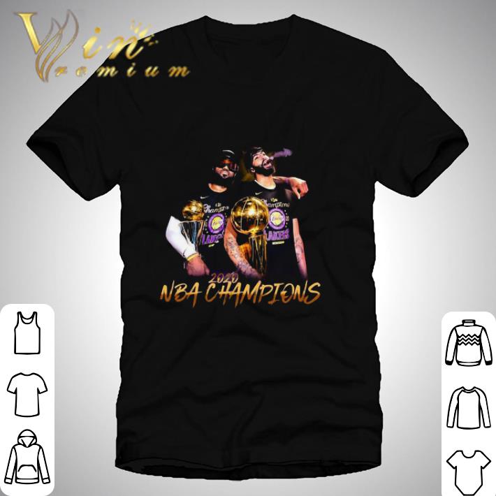 LeBron James and Anthony Davis 2020 NBA Champions shirt