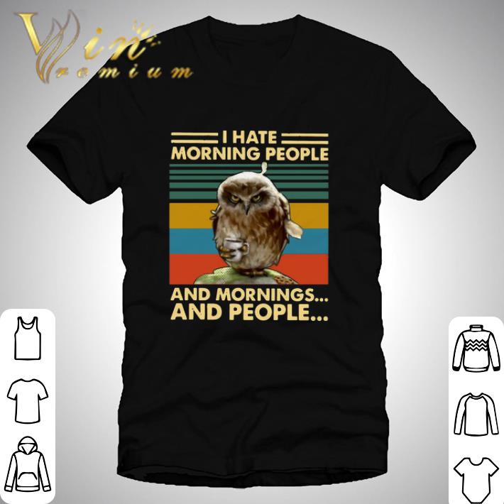 I Hate Morning People Owl Classic shirt