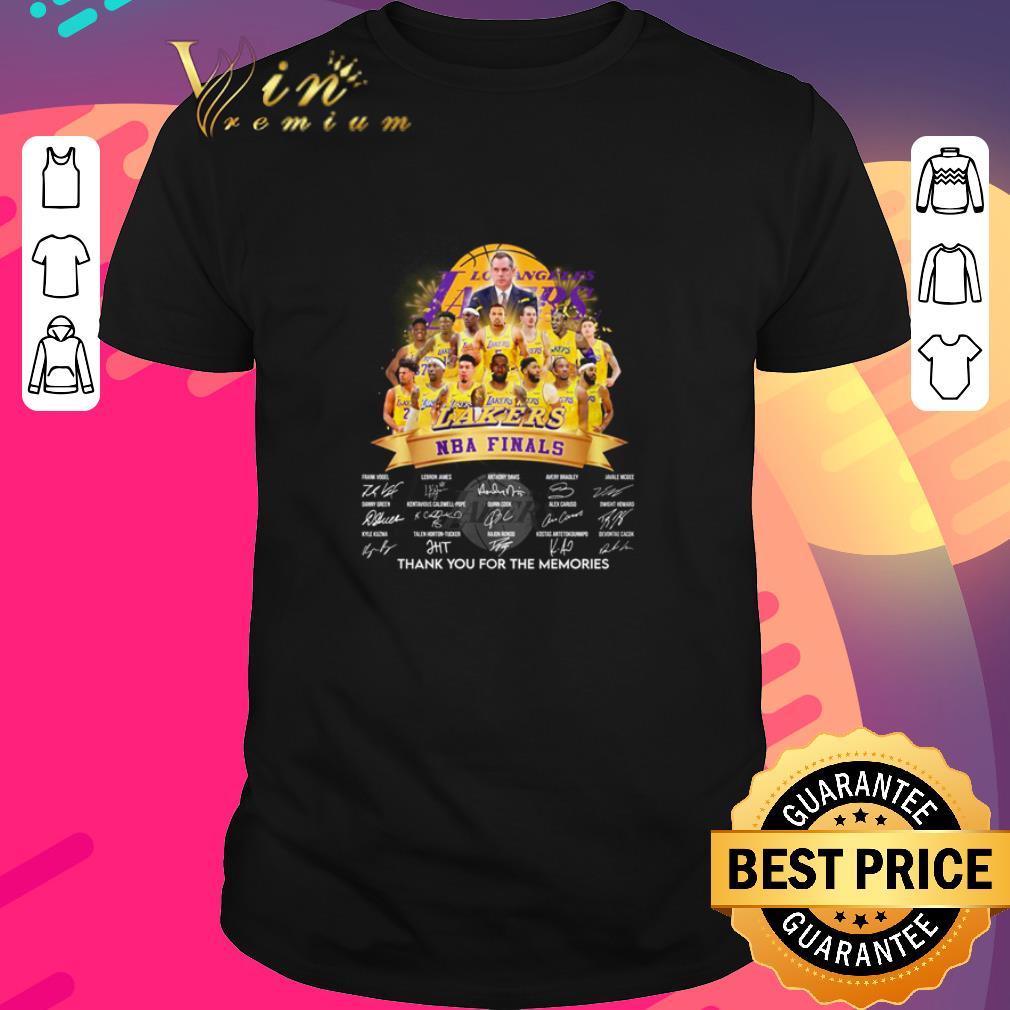 Hot Los Angeles Lakers Lakers NBA finals thank you for the memories shirt