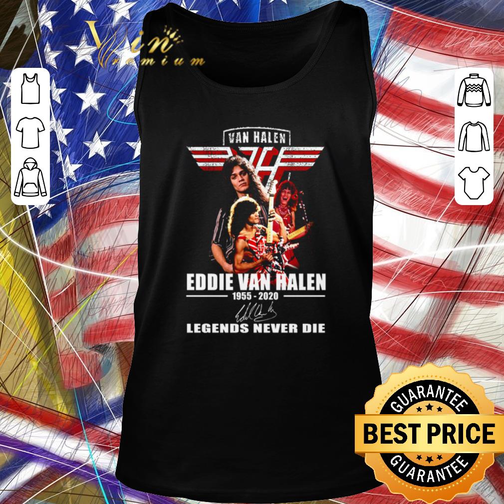 Funny Eddie Van Halen 1955 2020 legends never die shirt