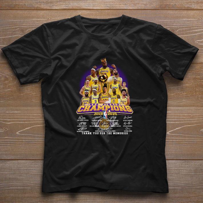 Nba Finals Champions 2019 – 2020 Los Angeles Lakers Legends Signature Thanks shirt
