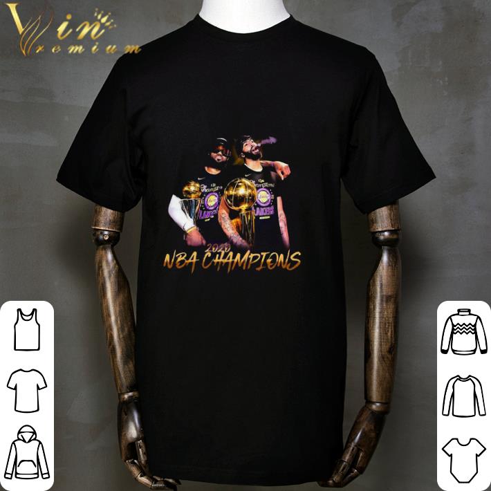 LeBron James and Anthony Davis 2020 NBA Champions shirt