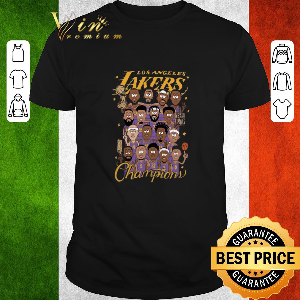 Top Team los angeles lakers 2020 nba finals champions chibi shirt