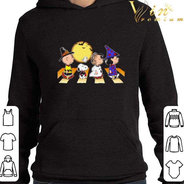 fceb4bea charlie snoopy linus lucy halloween abbey road walk shirt 4 - Charlie Snoopy Linus Lucy Halloween Abbey Road Walk shirt