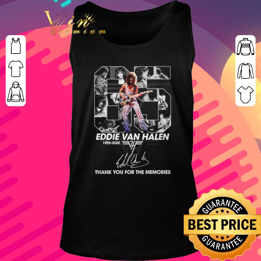 Original 65 Eddie Van Halen 1955 2020 thank you for the memories shirt