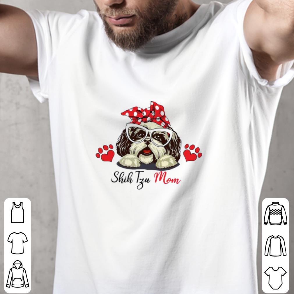 Hot Shih Tzu Mom Bow Head Scarf shirt