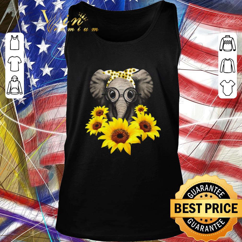 Premium Elephant Sunflower Cute Elephant Love Sunflower shirt