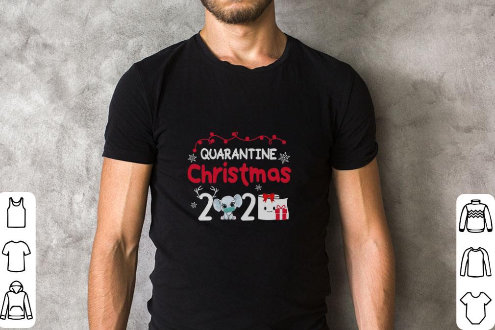 Awesome Quarantine Christmas 2020 Elephant Mask Toilet Paper Sweater shirt