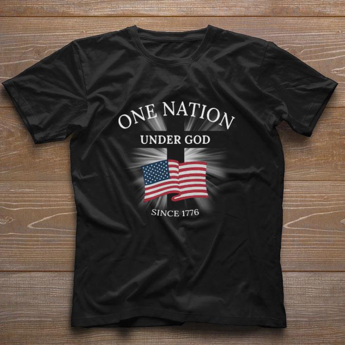 Premium One Nation Under God Since 1776 American Flag shirt