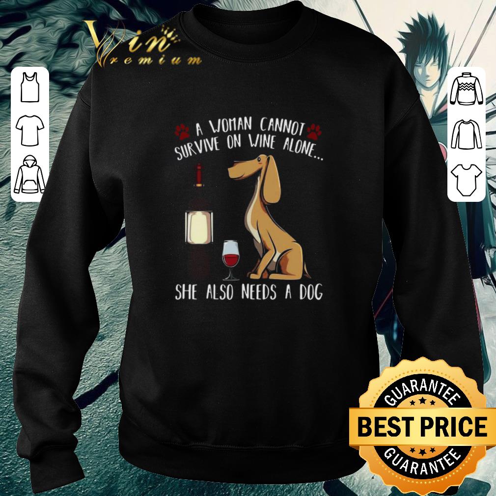 Top A Woman Cannot Survive On Wine Alone She Also Needs A Dog shirt 21385c6a top a woman cannot survive on wine alone she also needs a dog shirt 4 - Top A Woman Cannot Survive On Wine Alone She Also Needs A Dog shirt