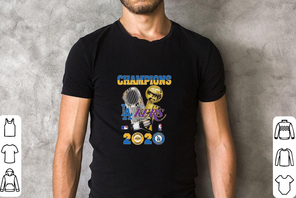 Pretty Champions Los Angeles Dodgers And Los Angeles Lakers 2020 shirt