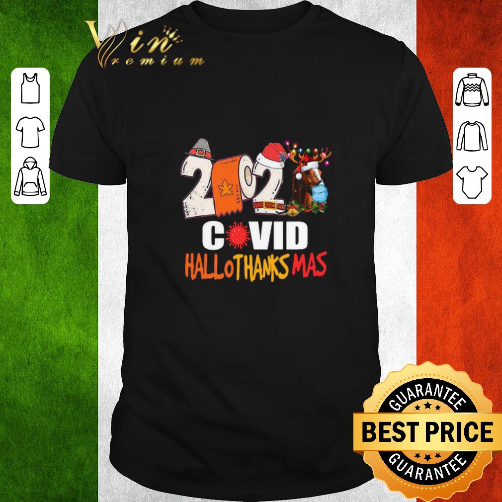 Top Horse Face Mask 2020 Toilet Paper Reindeer Covid 19 Hallothanksmas shirt