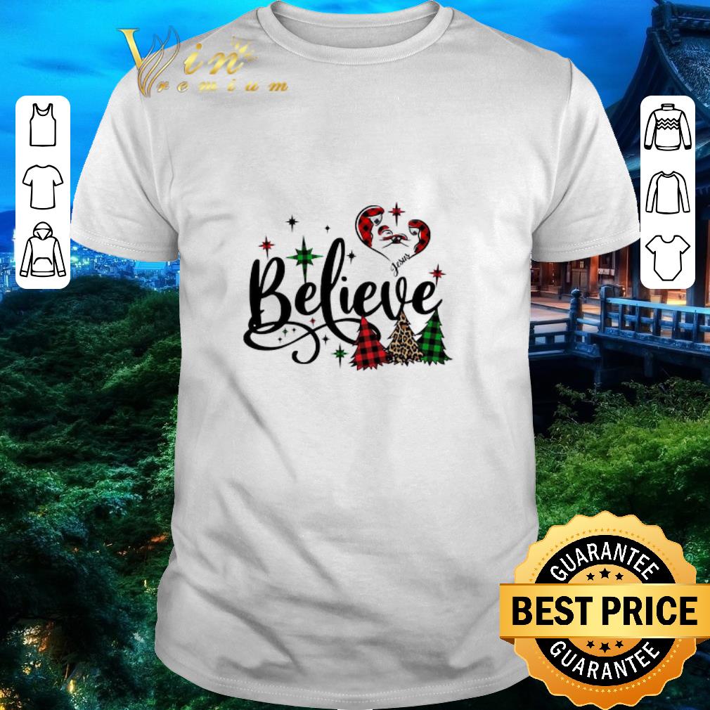 Nice Believe Jesus Christmas Tree Sweater shirt