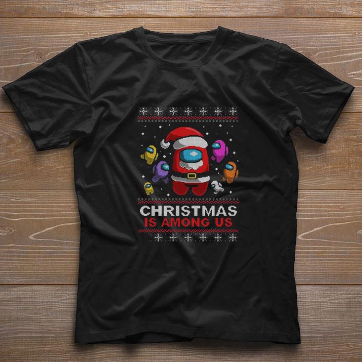 Funny Christmas is Among Us Ugly Christmas Game sweater